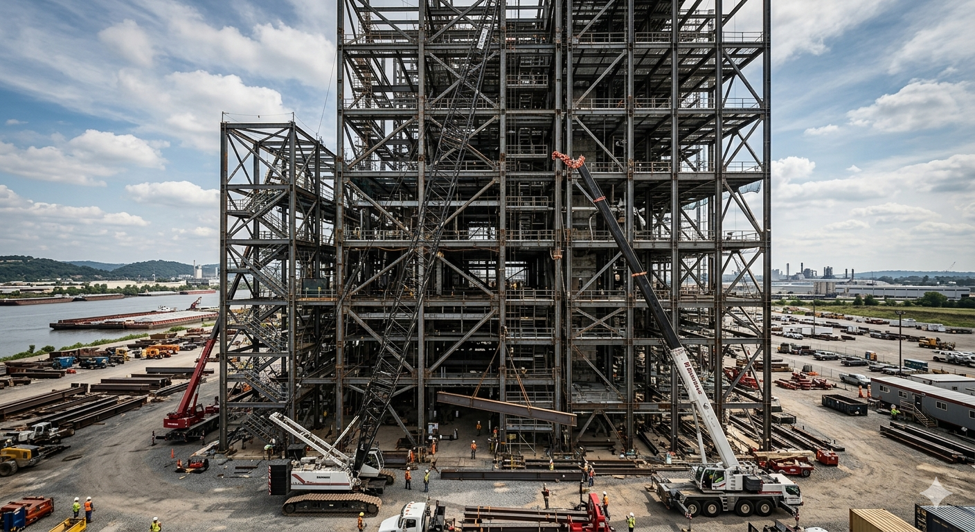 Large steel structure